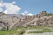 Ladakh - Lamayuru Gompa built on a mountain spur